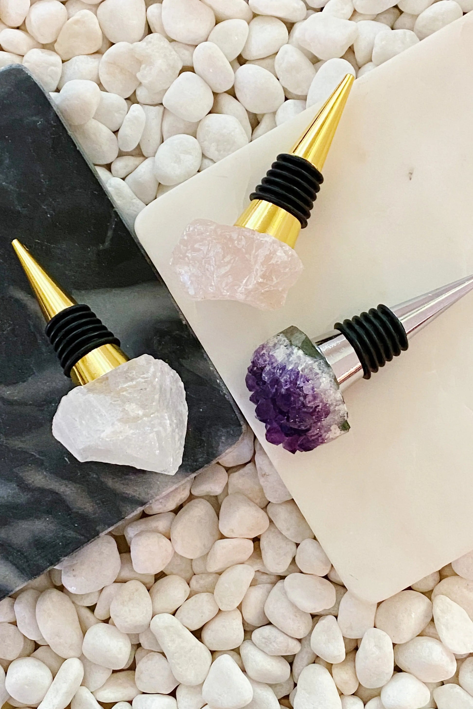 Beauty of Nature Stone Wine Stopper - AmeriLuxe Essentials