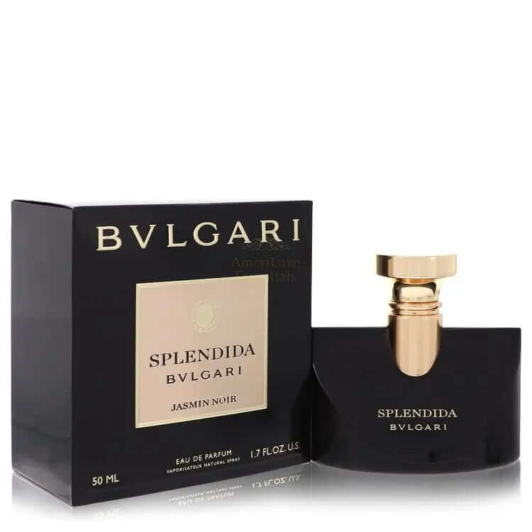 Bvlgari Splendida Jasmin Noir fragrance bottle and box, 1.7 oz women’s eau de parfum.