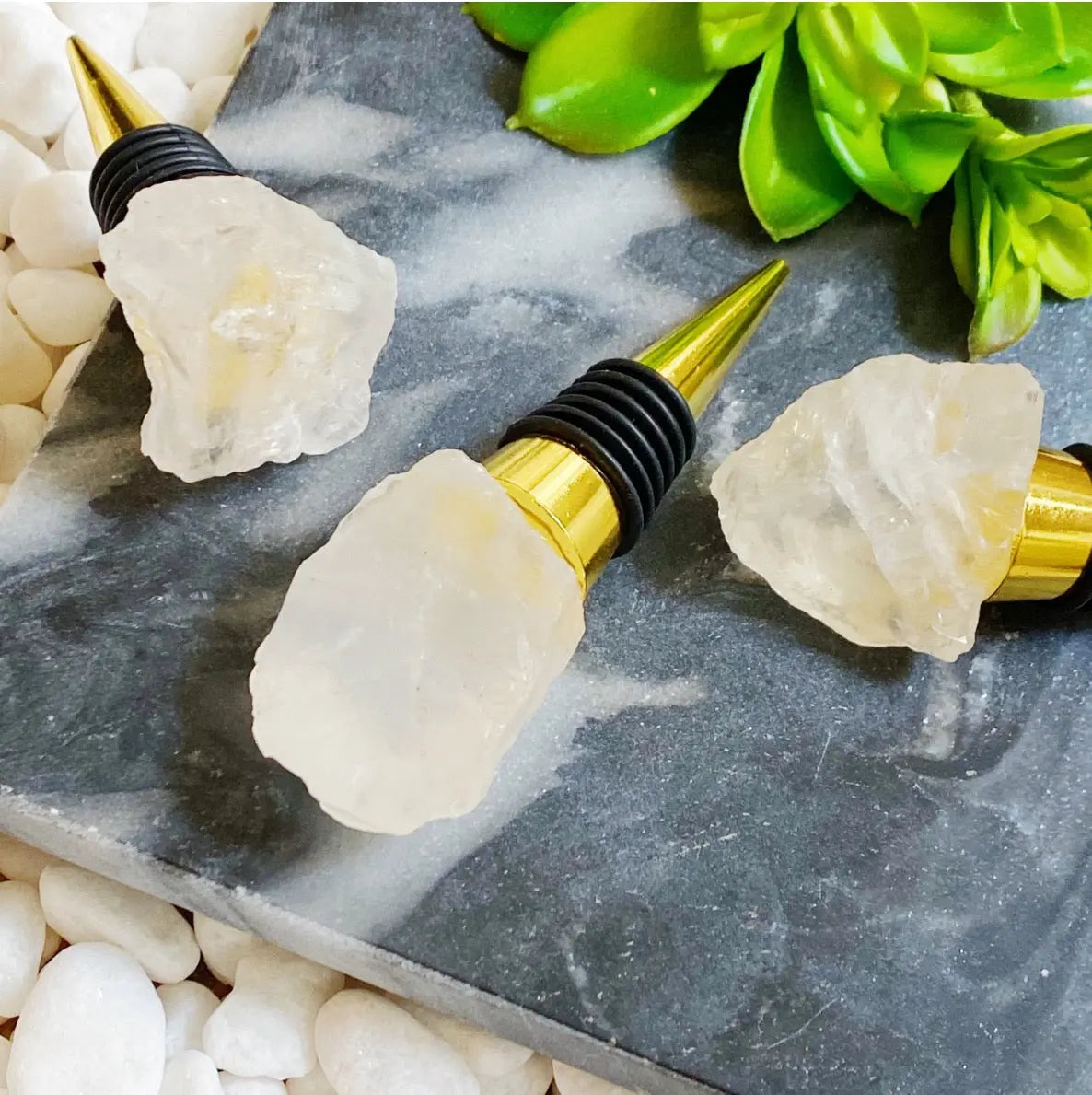 Beauty of Nature Stone Wine Stopper - AmeriLuxe Essentials