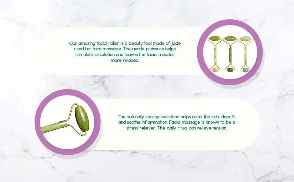Jade Facial Roller - AmeriLuxe Essentials