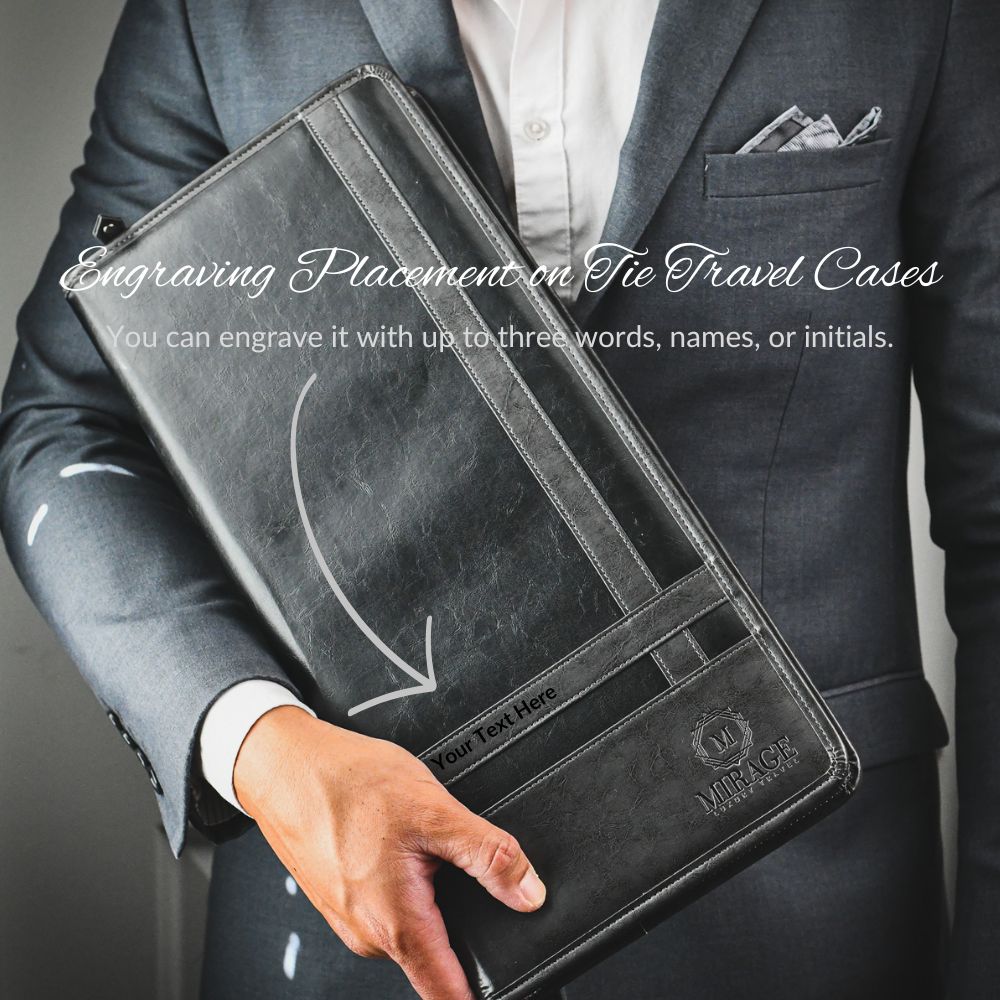 Travel Tie Case - Graphite Black