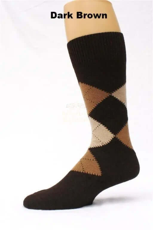 Alpaca Argyle Socks DC-PurelyAlpaca