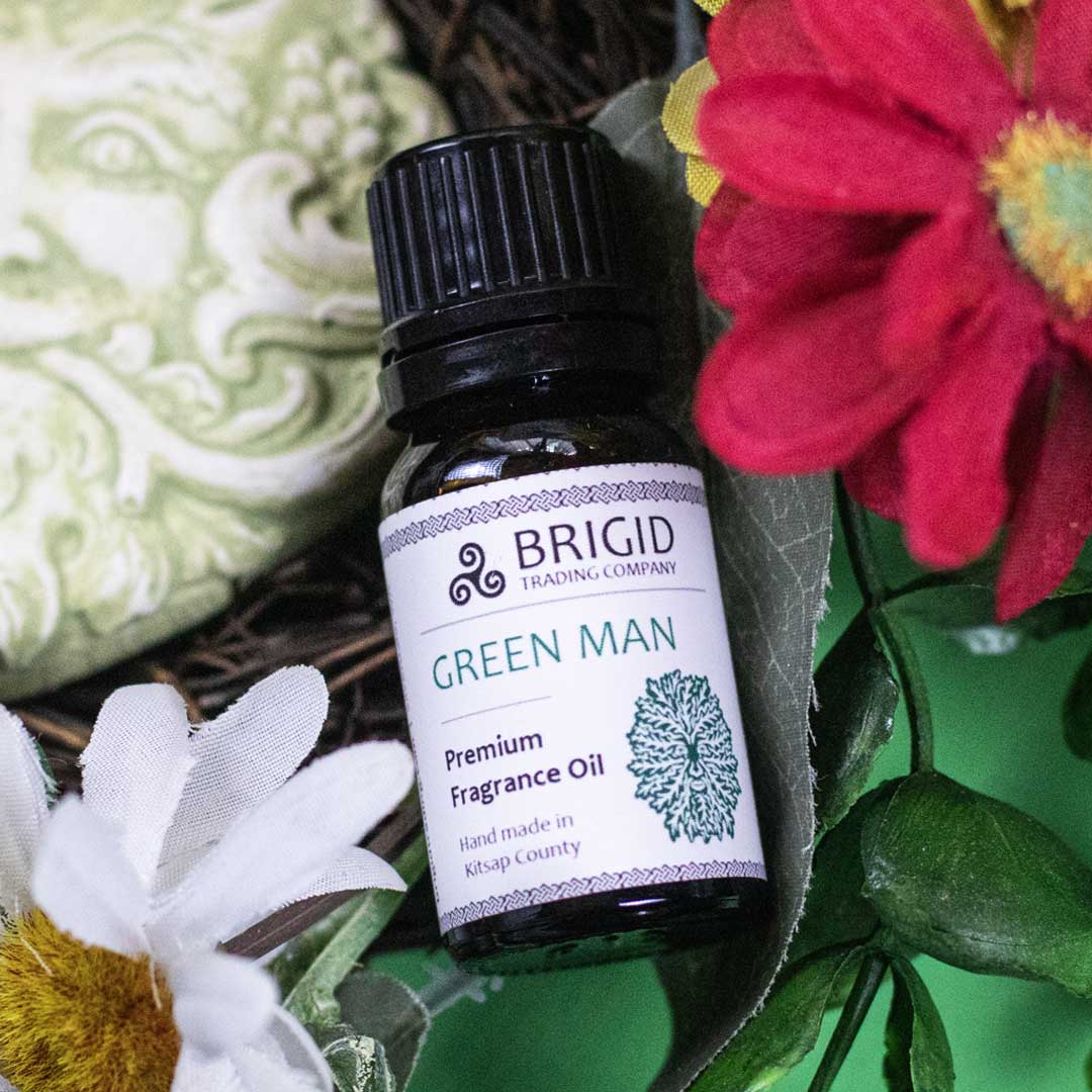 Diffuser Oil Blends - Essential and Premium Fragrance Blends by Brigid, featuring Green Man Premium Fragrance Oil.
