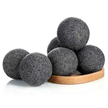 Wet Felted Alpaca Dryer Balls - Grey Aussie DC-PurelyAlpaca
