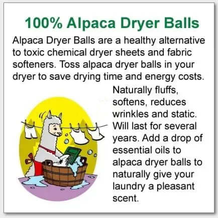 Wet Felted Alpaca Dryer Balls - Grey Aussie DC-PurelyAlpaca