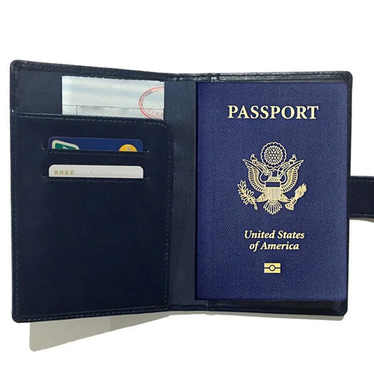 Passport Wallet with RFID Safe Lock - Secure RFID Blocker for Travel, Prevents Unauthorized Scanning of Passport & Credit Card Information - AmeriLuxe Essentials