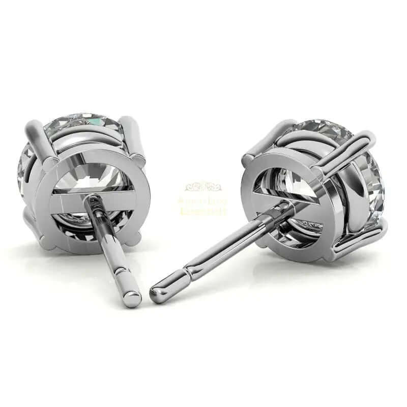 AGI Certified 1.50 CTW Lab Grown Diamond (G/VS) Stud Earrings - AmeriLuxe Essentials