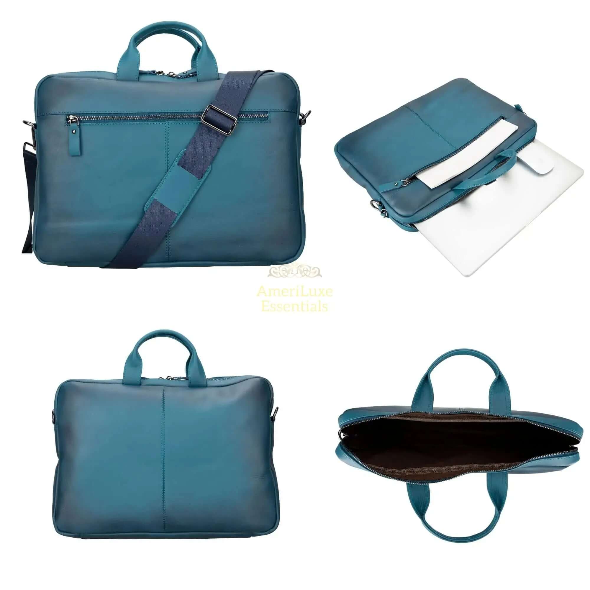 Afton MacBook Leather Sleeve and Bag - AmeriLuxe Essentials