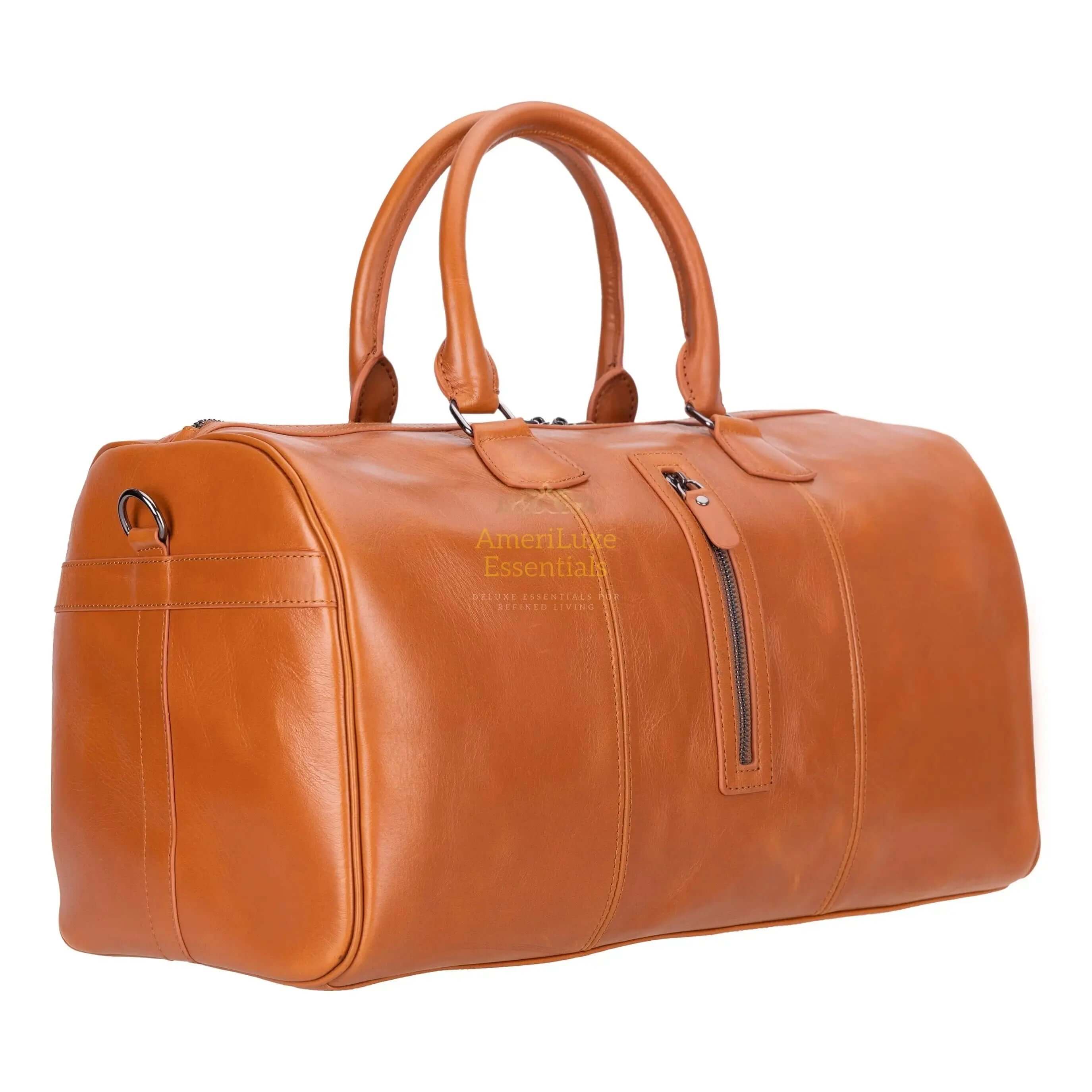 Atmore leather duffle bag showcasing premium leather design and stylish functionality for travel and everyday use.