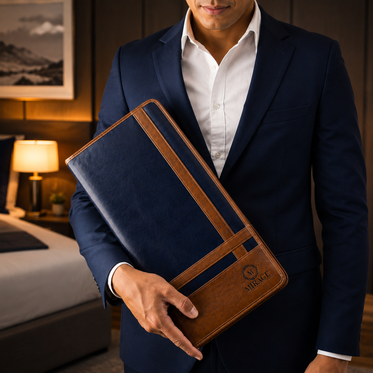 Tie Organizer Travel Case - Royal Blue