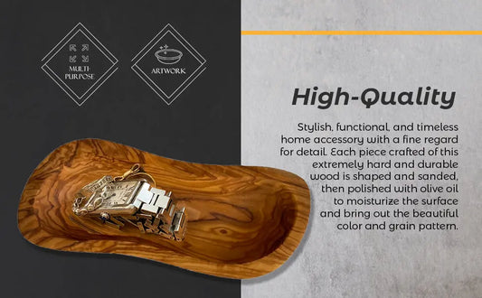 Mediterranean Olive Wood Multi-Purpose Bowl - AmeriLuxe Essentials