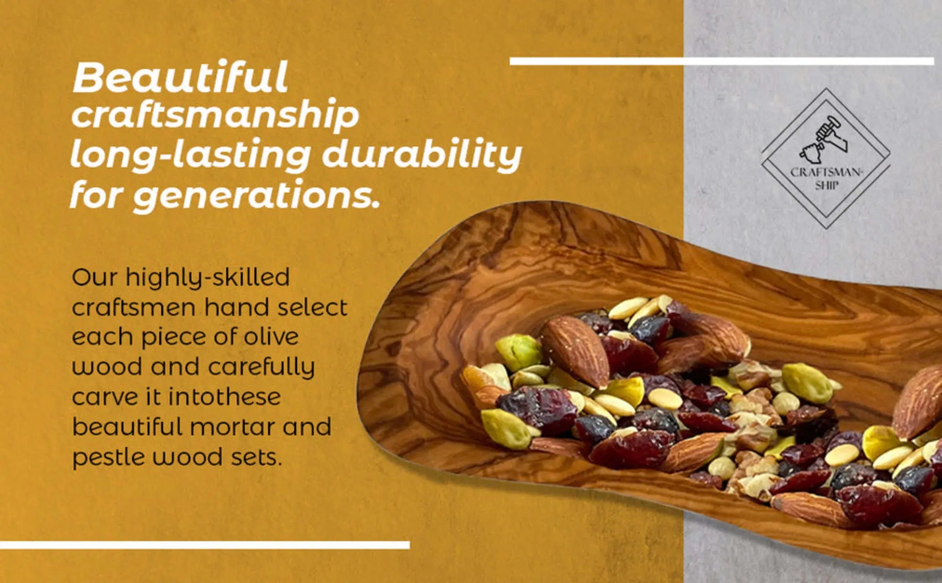 Mediterranean Olive Wood Multi-Purpose Bowl - AmeriLuxe Essentials