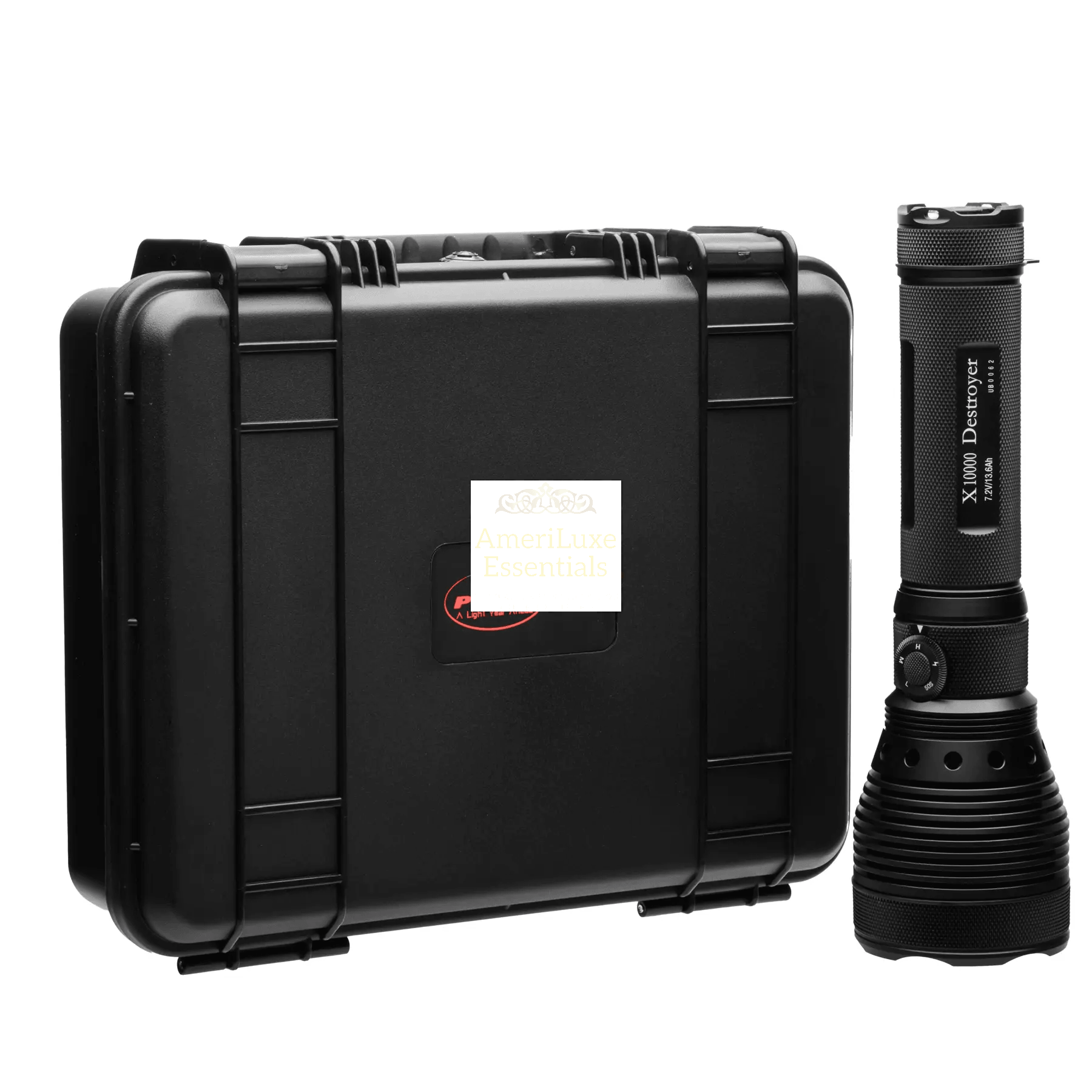 Destroyer-X10K-GEN2 portable case and 9500 lumen search light for optimum performance and convenience.