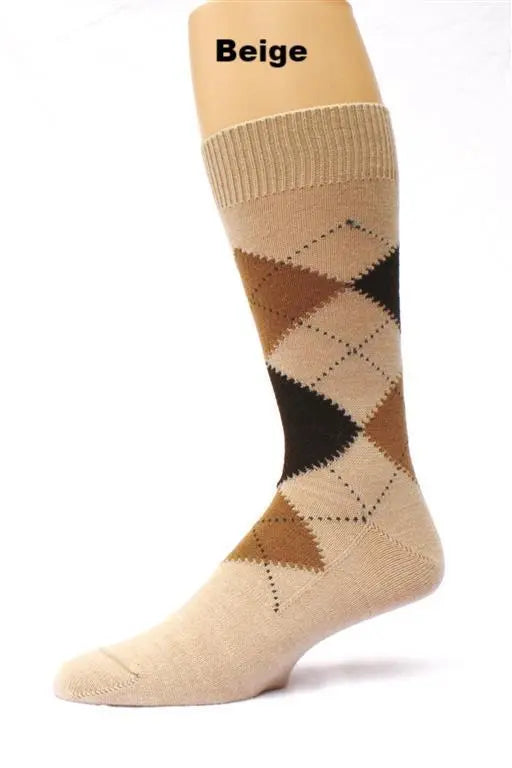 Alpaca Argyle Socks - AmeriLuxe Essentials