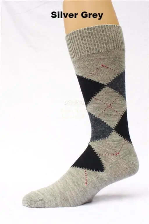 Alpaca Argyle Socks DC-PurelyAlpaca