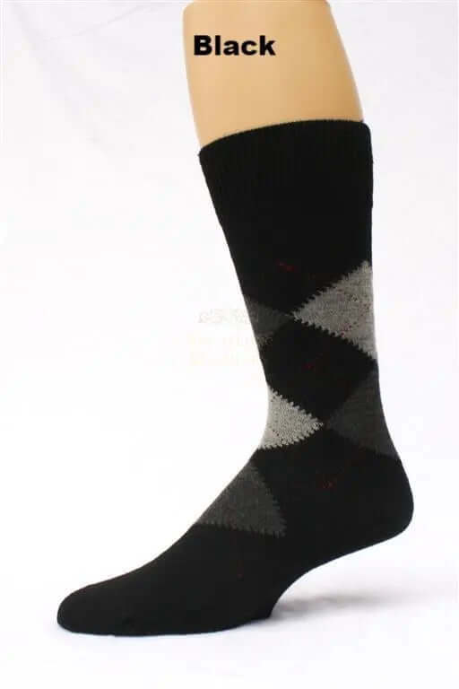 Alpaca Argyle Socks DC-PurelyAlpaca