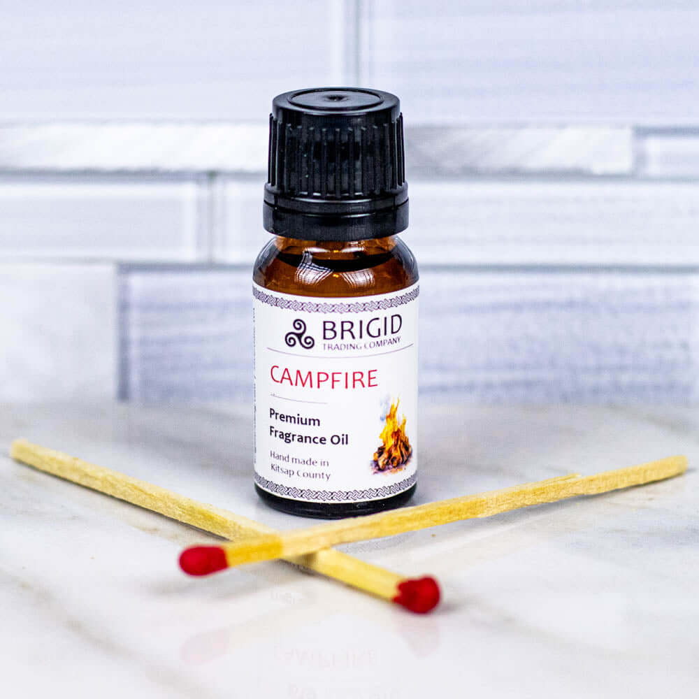 Diffuser Oil Blends - Essential and Premium Fragrance Blends featuring Brigid Campfire Premium Fragrance Oil.