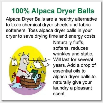 Wet Felted Alpaca Dryer Balls - AmeriLuxe Essentials