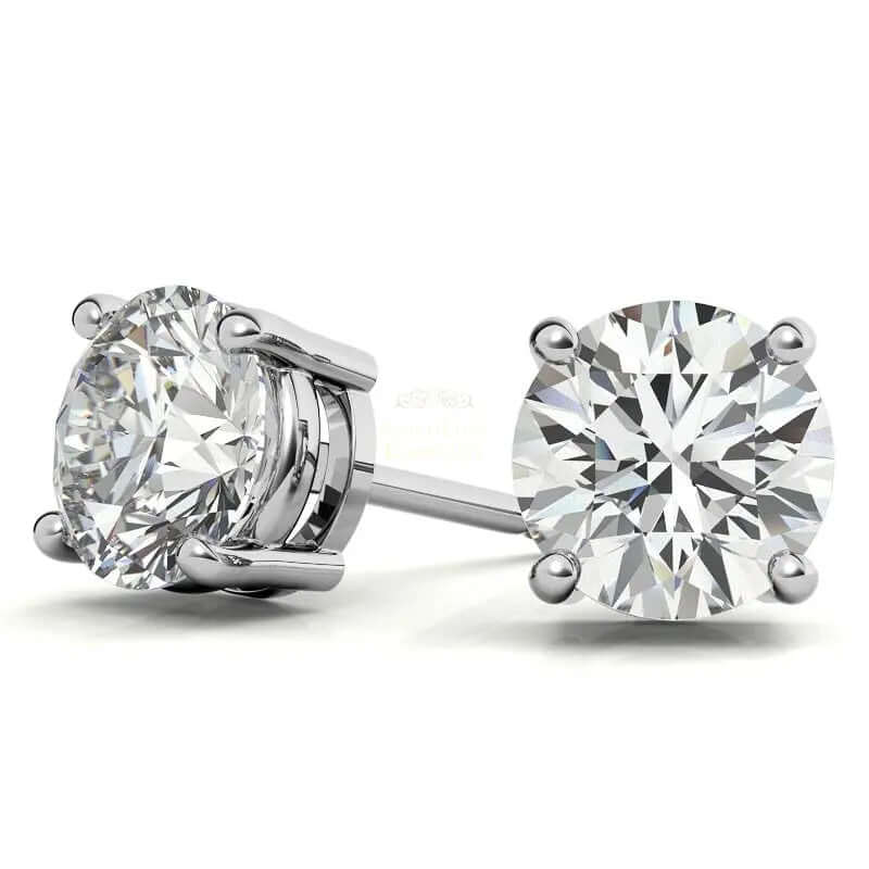 AGI Certified 1.50 CTW Lab Grown Diamond (G/VS) Stud Earrings - AmeriLuxe Essentials